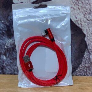Nylon 90 Degree 3A Fast Charging USB UNIVERSAL Cable For iPhone 6 & Above iPad